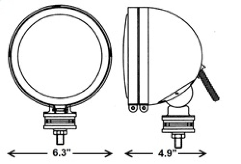 Hella Optilux 1900 Chrome Halogen Driving Lamp Kit Off Road Use Only