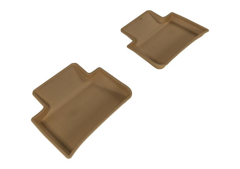 3D MAXpider 2014-2019 Porsche Macan Kagu 2nd Row Floormats - Tan L1PO01421502 Main Image