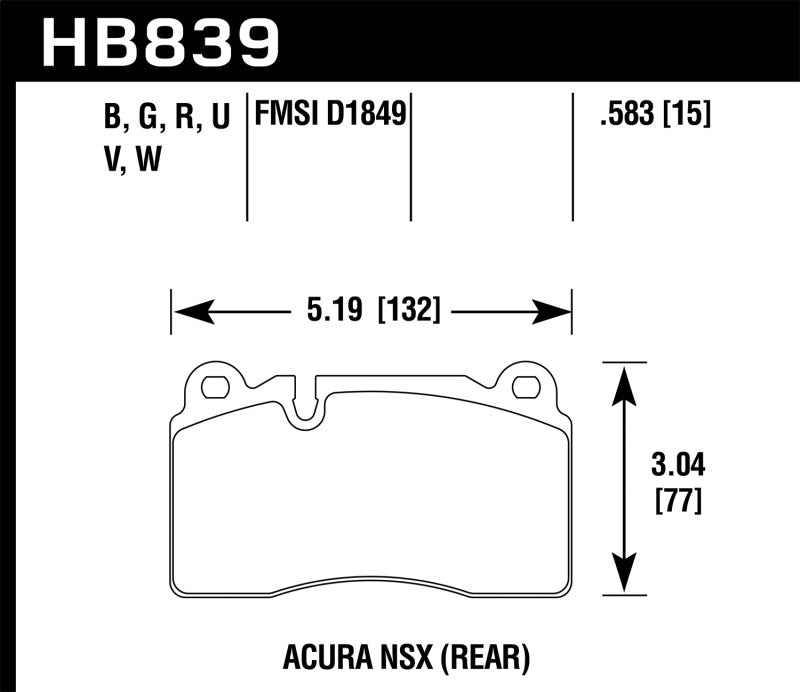 Hawk Performance HAWK HP+ Brake Pad Sets Brakes, Rotors & Pads Brake Pads - Performance main image