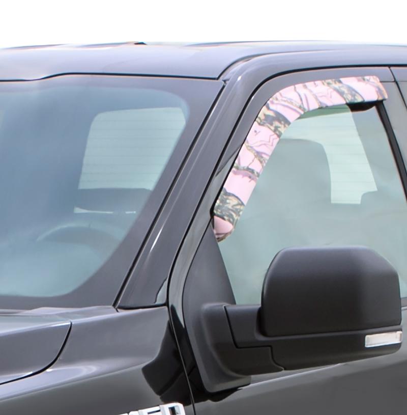 Stampede 2014-2018 Chevy Silverado 1500 Crew Cab Pickup Tape-Onz Sidewind Deflector 4pc - Camo 60102-52 Main Image