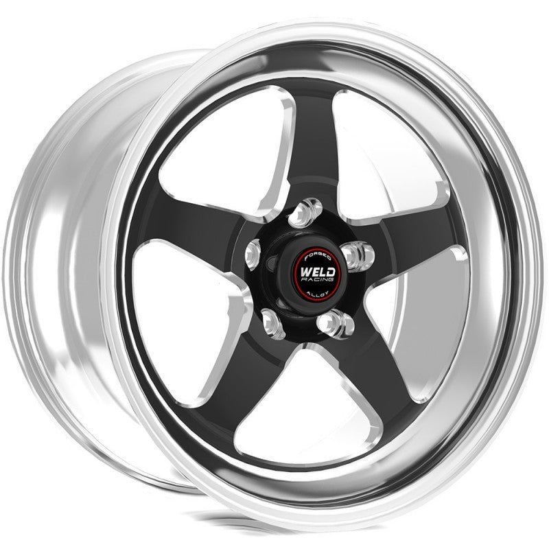 Weld S71 17x10 / 5x115mm BP / 6.7in. BS Black Wheel (High Pad) - Polished Single Beadlock MT 71HB7100W67G