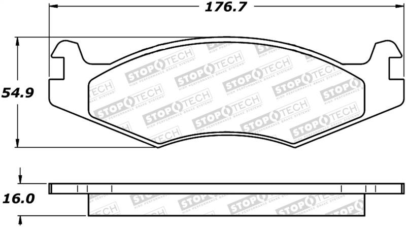 StopTech Street Brake Pads 308.06510 Main Image