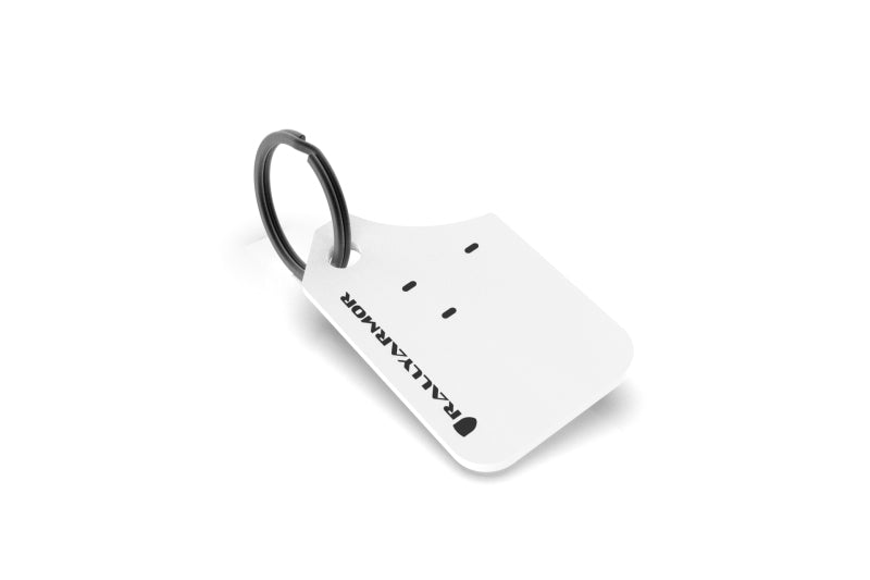 Rally Armor Key Chain - White RAKEYCHNWH