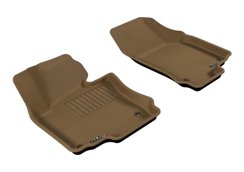 3D MAXpider 2005-2010 Volkswagen Jetta/Golf Kagu 1st Row Floormat - Tan L1VW00811502 Main Image