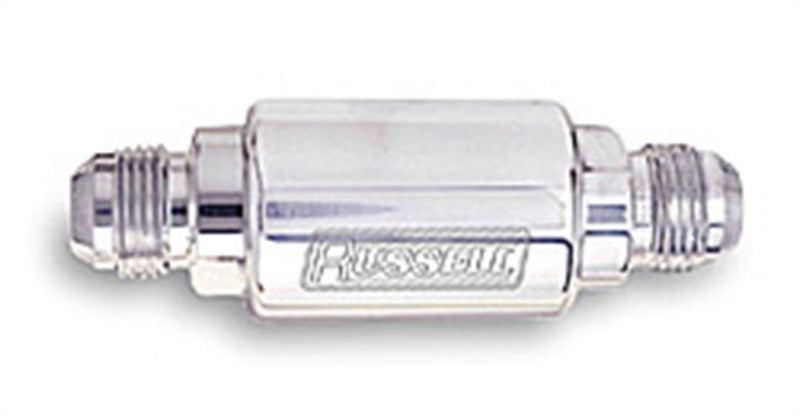 Russell Polished Billet Aluminum Fuel Filter# 6