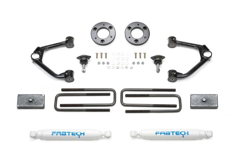 Fabtech 19-20 GM K1500 Trail Boss/AT4 4WD 1.5in Budget UCA System w/Rear Perf. Shocks K1152 Main Image