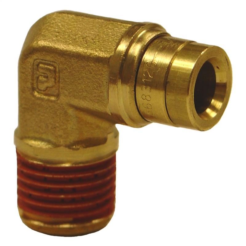 Firestone Male 1/4in. Push-Lock x 1/4in. NPT 90 Degree Elbow Air Fitting - 6 Pack (WR17603456) 3456 Main Image