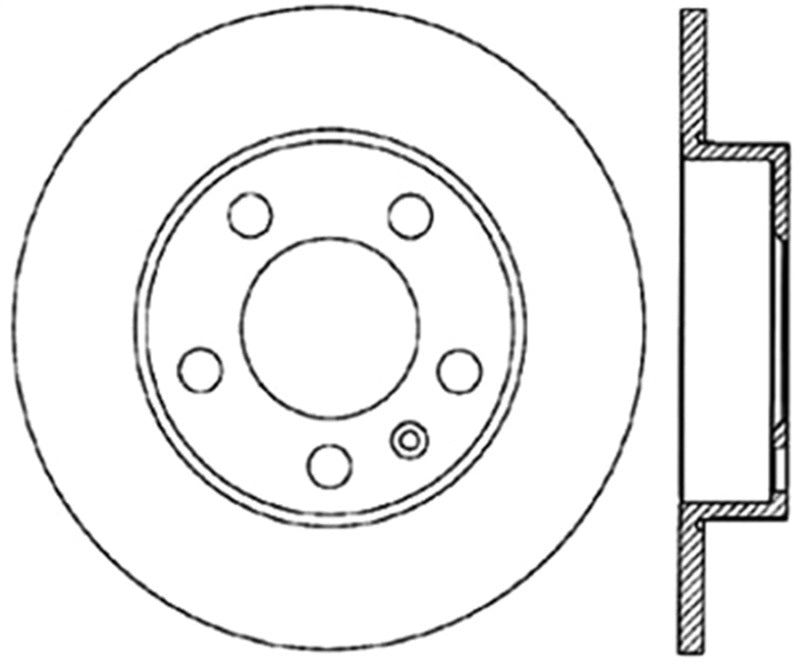 StopTech Sport Cryo Drilled/Slotted Brake Rotor; Rear Right