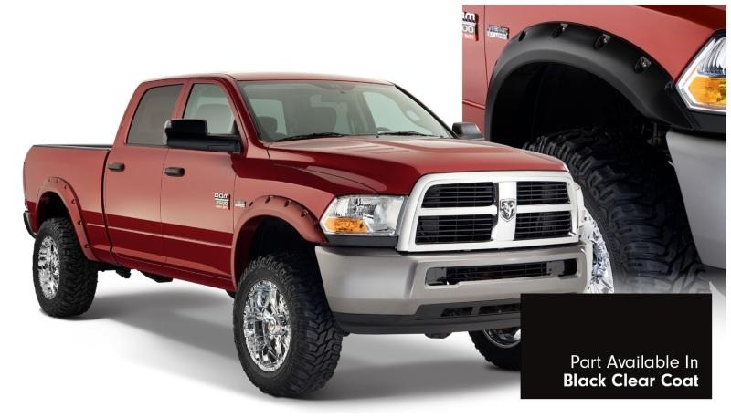 Bushwacker 16-18 Dodge Ram 2500 Fleetside Pocket Style Flares 4pc 76.3/98.3in Bed - Black CC 50919-35 Main Image