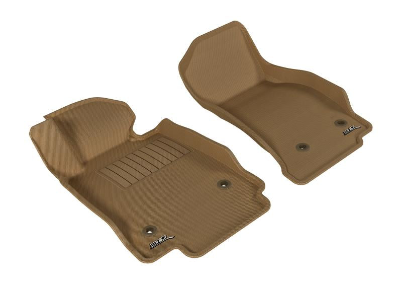 3D MAXpider 2014-2019 Cadillac CTS Kagu 1st Row Floormat - Tan L1CD01011502 Main Image