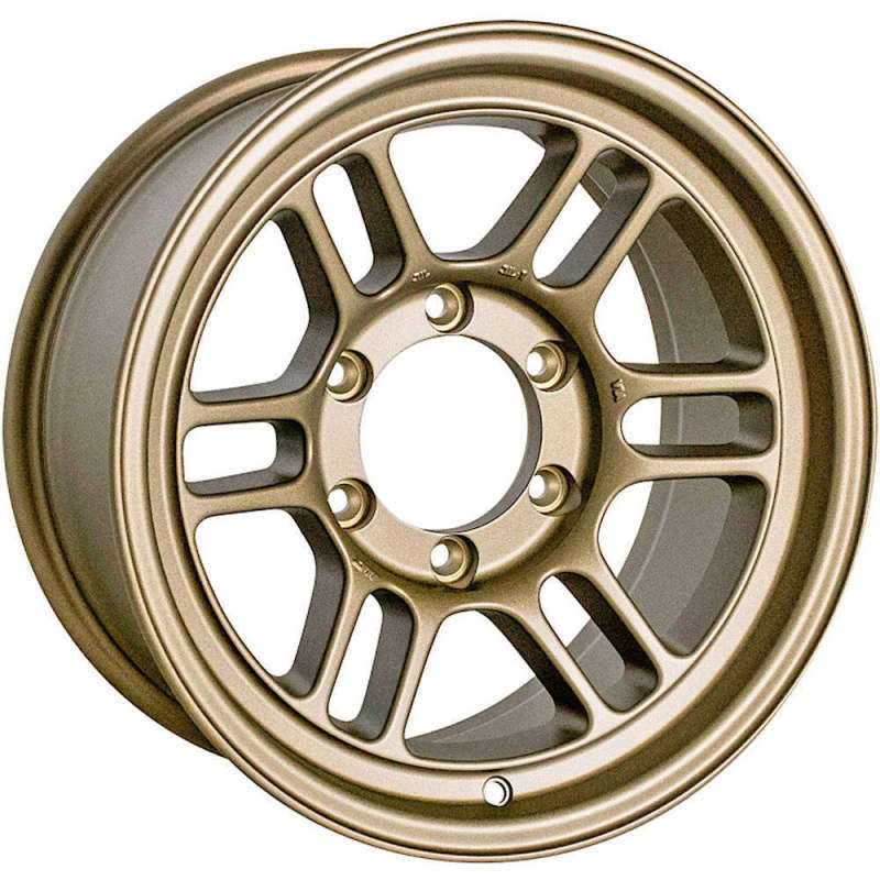 Enkei RPT1 16x8 6x139.7 Bolt Pattern +0 Offset 106.1 Bore Titanium Gold Wheel 528-680-8400GG