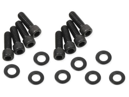 Quick Fuel QFT Fabricated Aluminum Valve Cover Black, Small Block Ford w/Hole