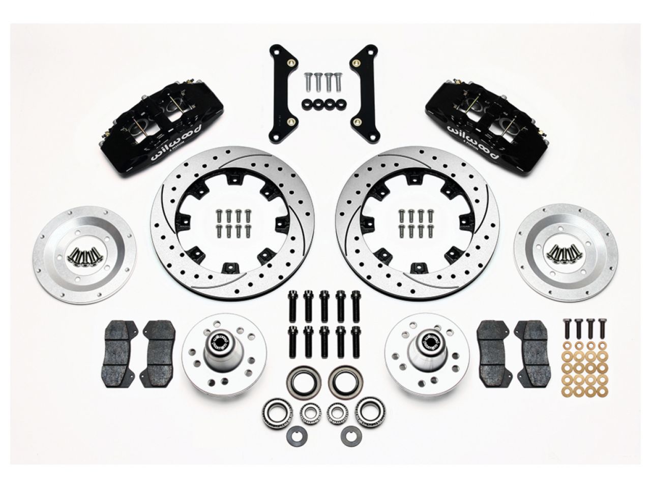 Wilwood DP6A Front Hub Kit, 12.19", Drilled, 70-78 Camaro