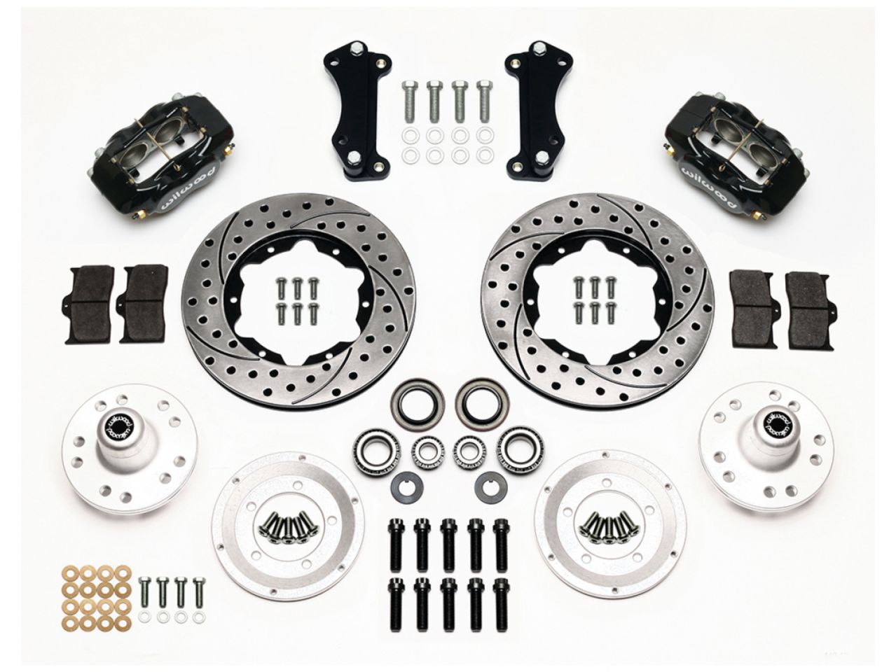 Wilwood FDL Front Kit, 11.00", Drilled, Heidts Tri -5, 2 inch Drop Spindle