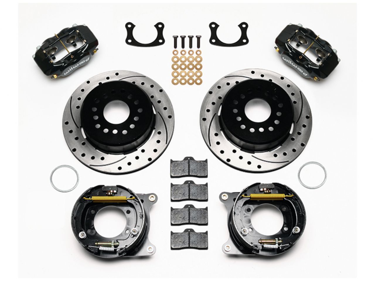 Wilwood FDL P/S Park Brake Kit, Drilled, New Big Ford 2.50" Offset