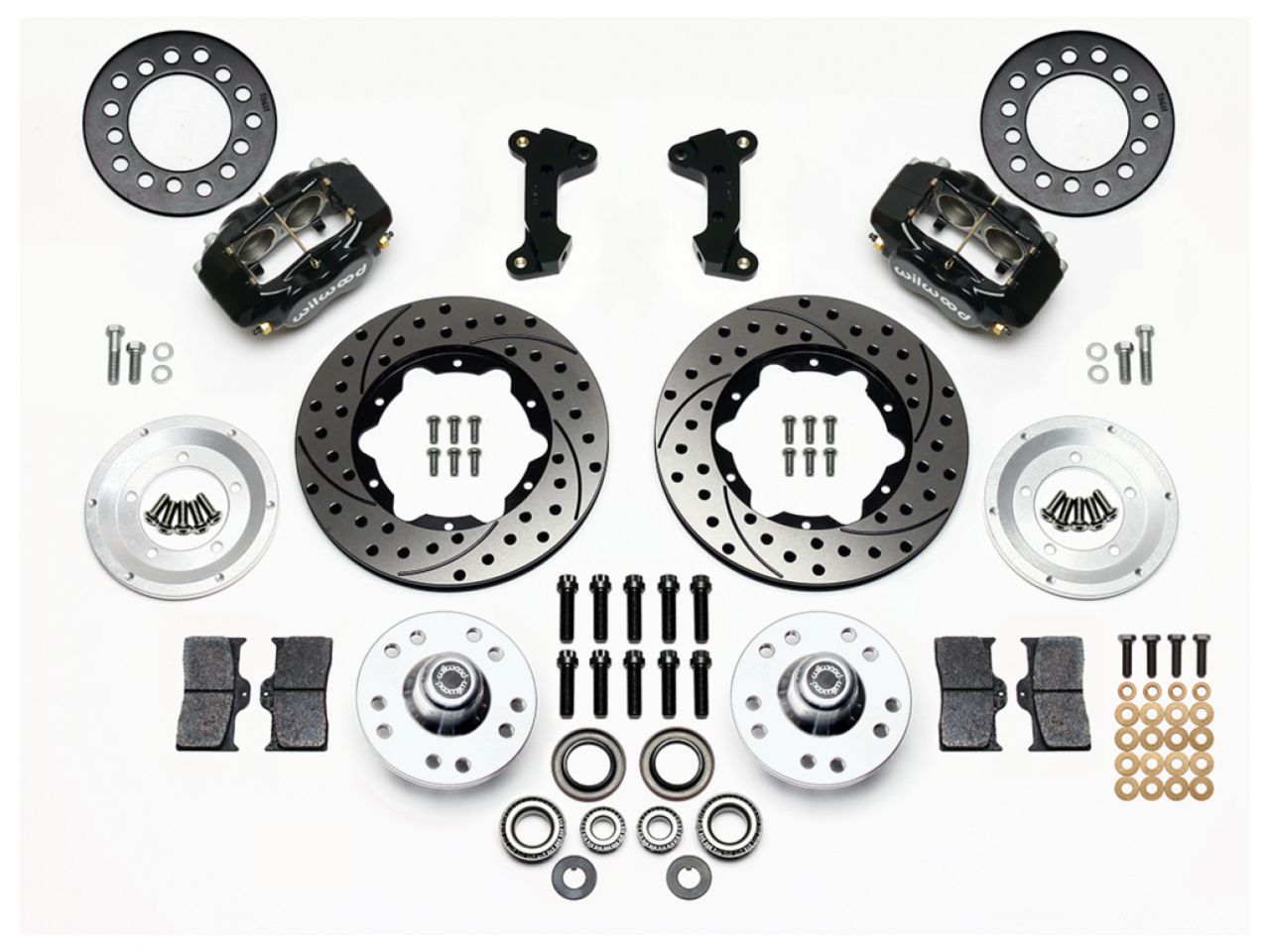 Wilwood FDL Front Kit, 11.00", Drilled, 74-80 Pinto/Mustang II Disc Spindle on