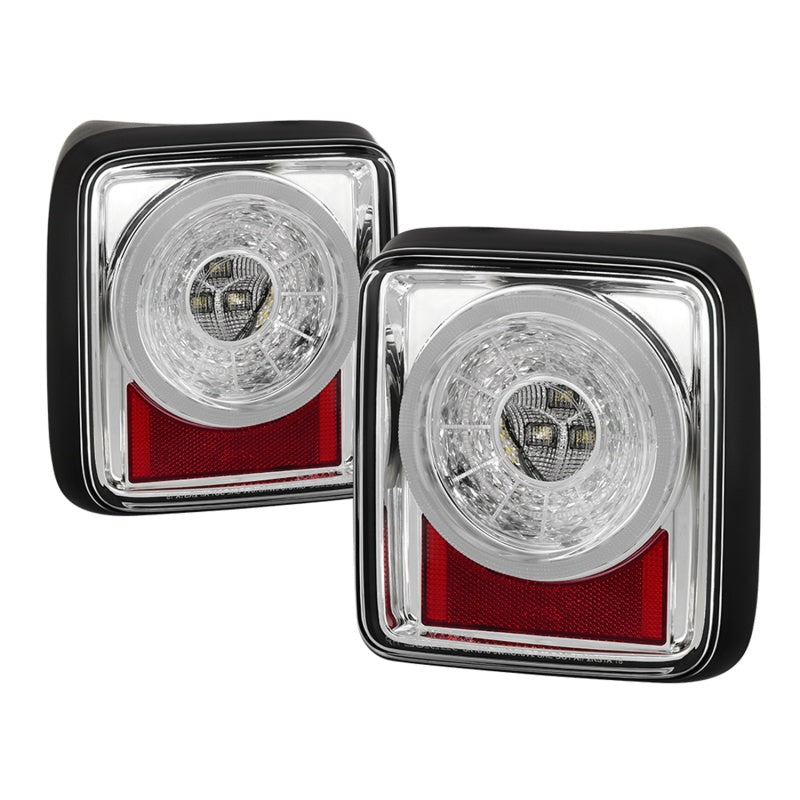 Spyder 19-20 Jeep Wrangler - Full LED Tail Lights - Seq Turn Signal - Chrome ALT-YD-JW19-SEQ-C 5086167