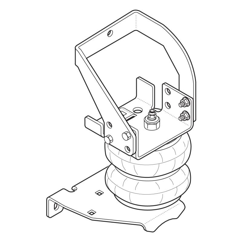 Firestone Ride-Rite Air Helper Spring Kit Rear 08-17 Ford E450 (W217602458) 2458 Main Image