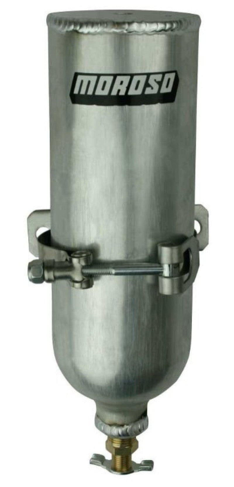 Moroso Coolant Neck Overflow Tank 3in Diameter x 9in Tall Aluminum 63774