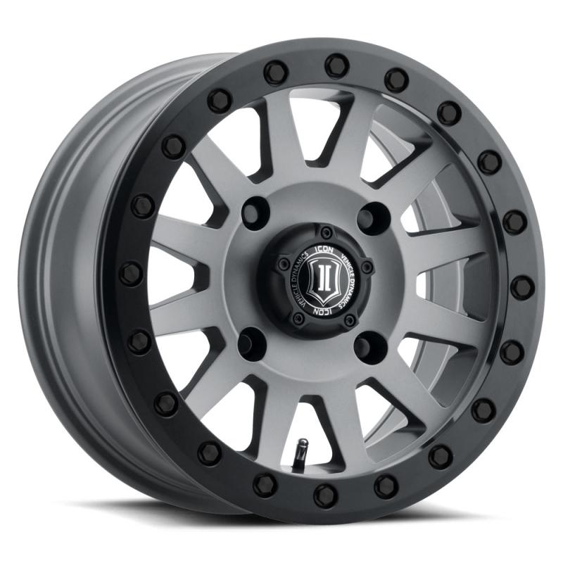 ICON Compression 15x7 4x156 38mm Offset 5+2 BS 132mm Bore Titanium Wheel 5015705655TT Main Image