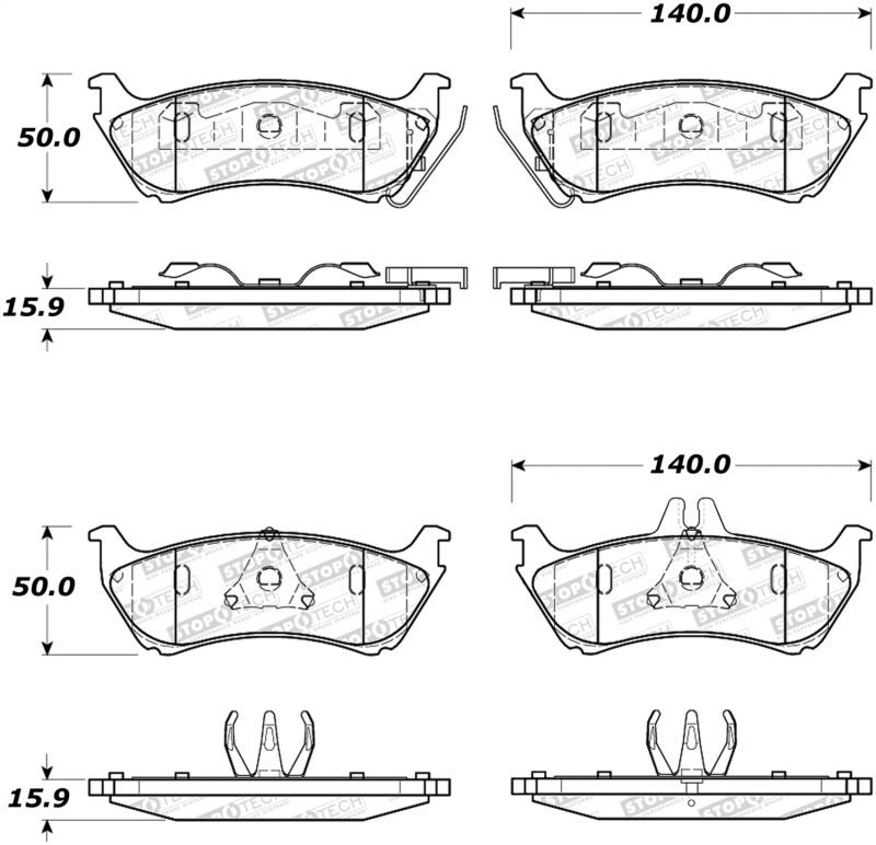 StopTech Street Brake Pads 308.08750 Main Image