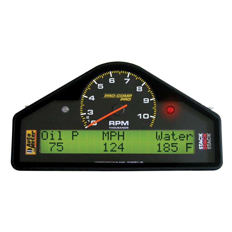 Autometer Pro-Comp Street Dash RPM/Speed/Oil Press & Temp/WaterTemp/Fuel Level/Battery Voltage Gauge 6003 Main Image