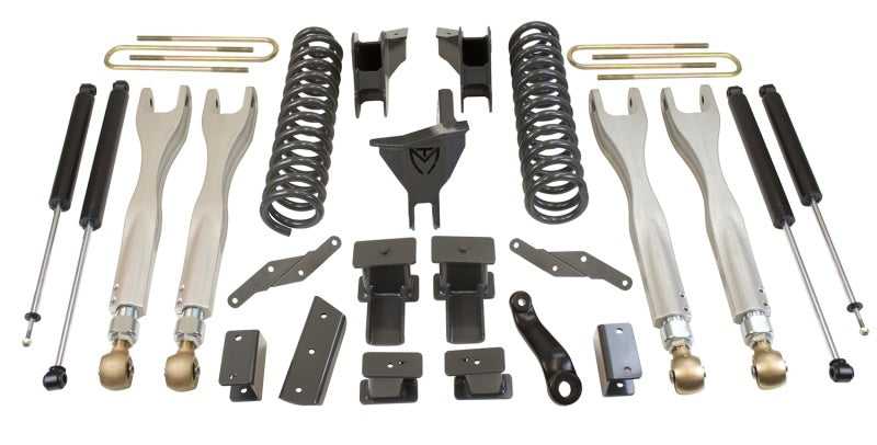 MaxTrac 17-19 Ford F-250/350 4WD 6in/2in MaxPro Coil Lift Kit w/4-Link Arms & MaxTrac Shocks K943362L