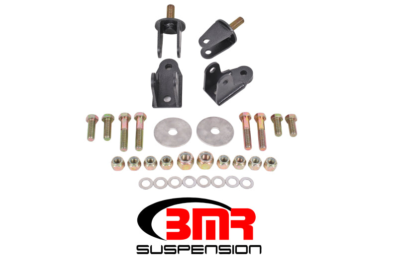 BMR 79-04 Fox Mustang Rear Coilover Conversion Kit w/o Control Arm Bracket - Black Hammertone CCK009H