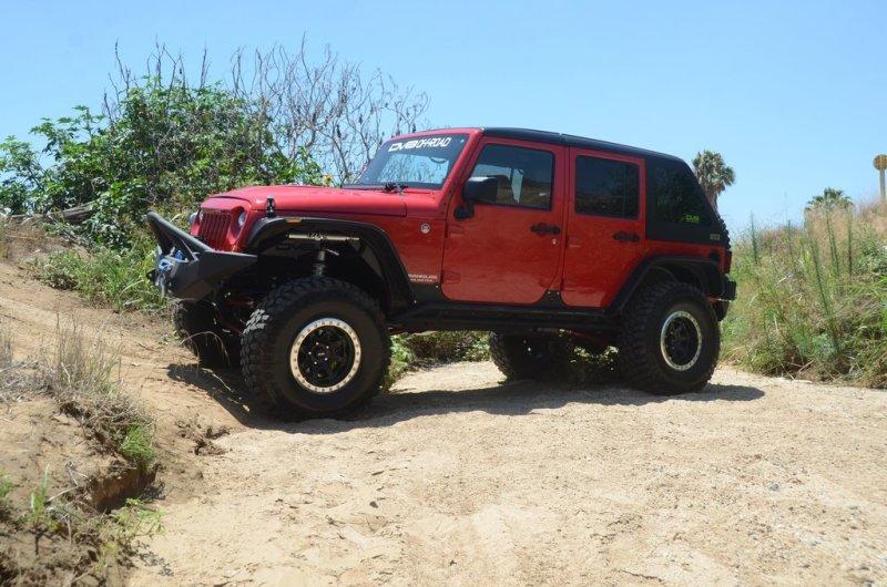 DV8 Offroad 07-18 Jeep Wrangler JK 2 Piece Fast Back Hard Top w/ Wiper -Raw (4 Door) HT07FB42-PW Main Image