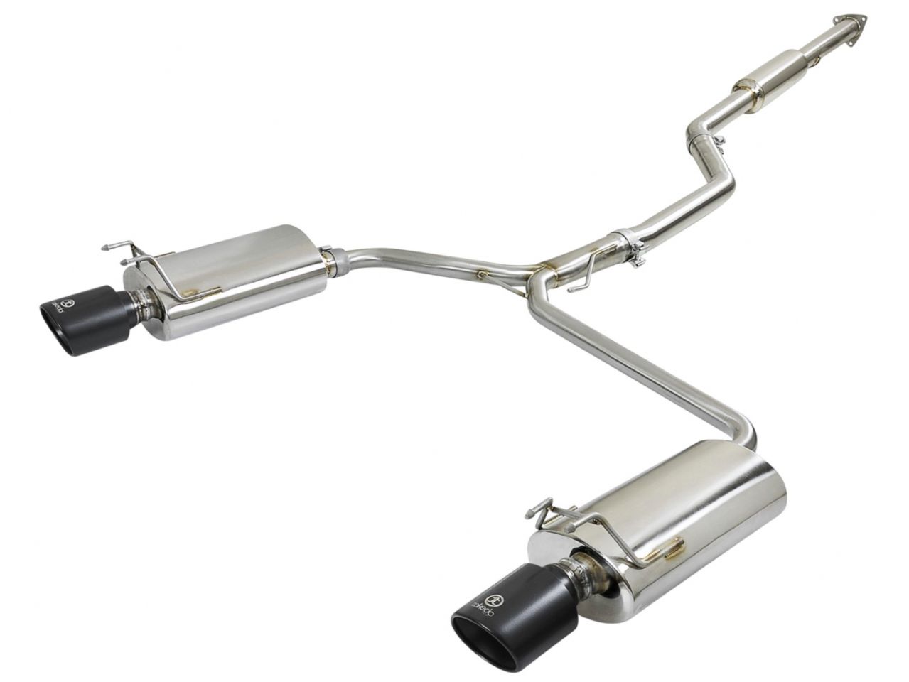 aFe Takeda Exhaust 304SS Dual Cat-Back w/ Black Tips 13-17 Honda