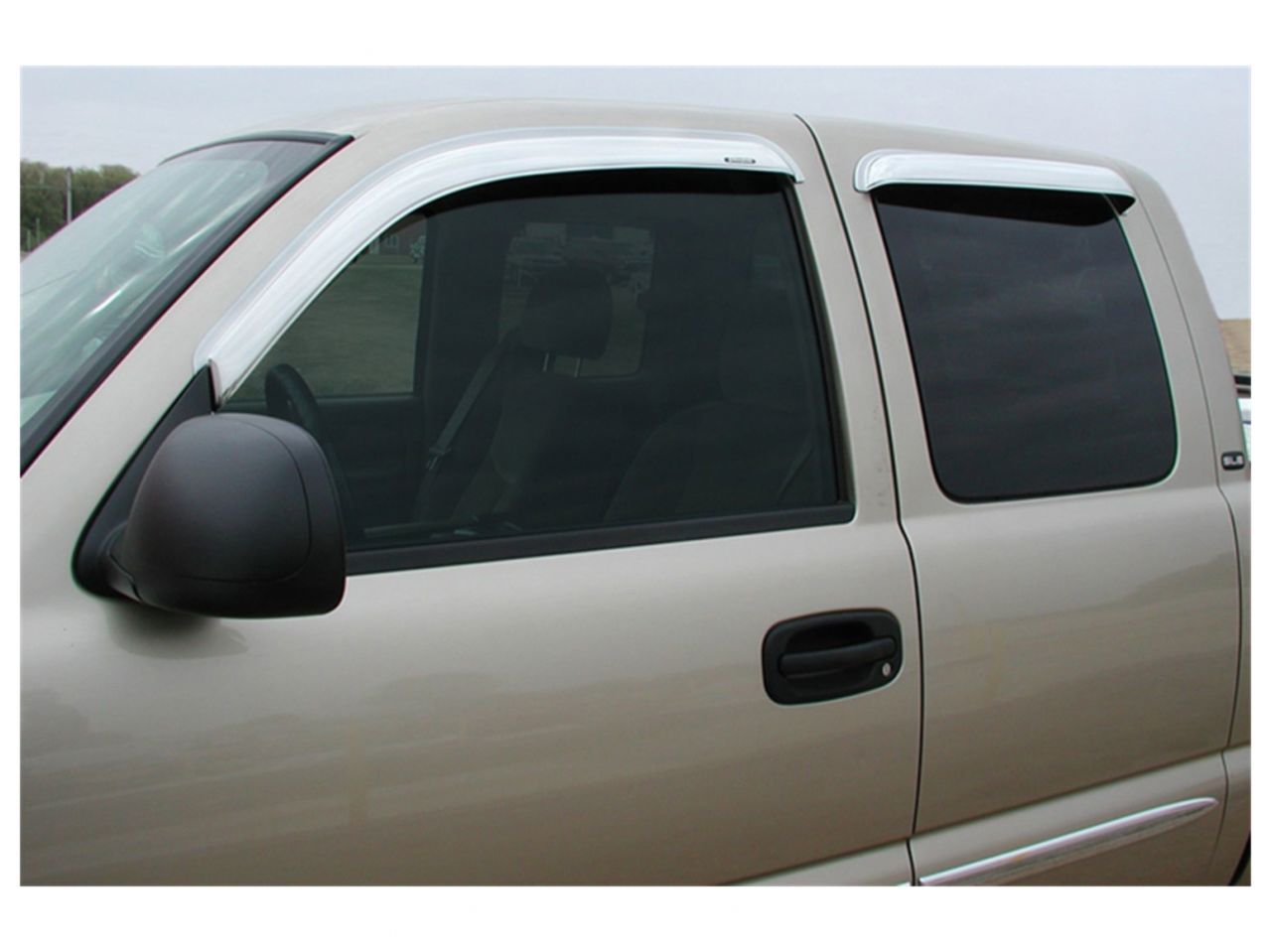 Stampede Tape-Onz Sidewind Deflector, Chrome, 4 pc. for 1999-2006 Chevrolet