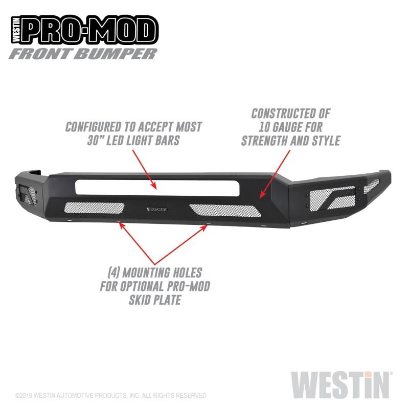 Westin 2011-2016 Ford F-250/350/450/550 Super Duty Pro-Mod Front Bumper 58-41205 Main Image