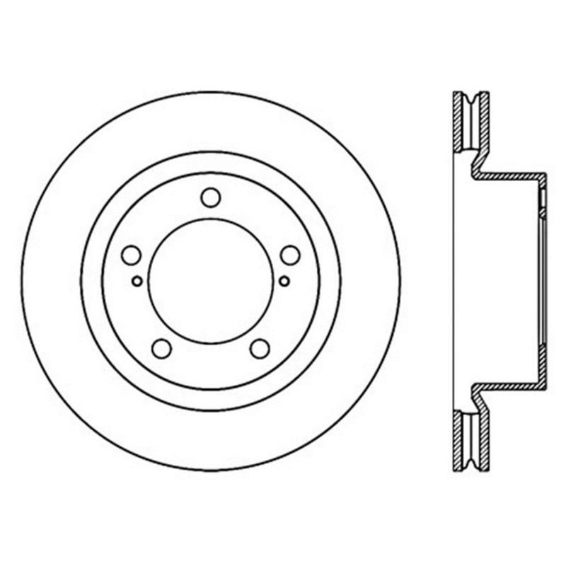 StopTech Slotted Sport Brake Rotor 126.44162SR Main Image