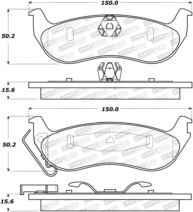 StopTech Street Brake Pads 308.09320 Main Image