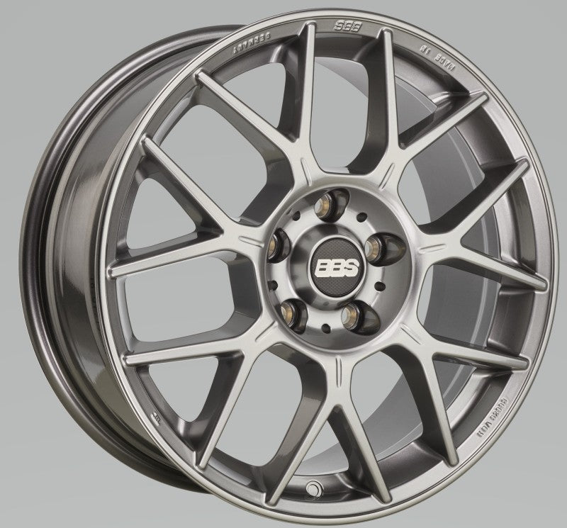 BBS XR 19x8.5 5x112 ET44 Platinum Gloss Wheel -82mm PFS/Clip Required XR0203PG