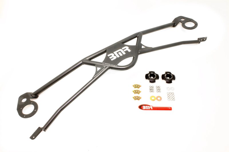 BMR 2010 5th Gen Camaro Front 4-Point Strut Tower Brace - Black Hammertone STB016H