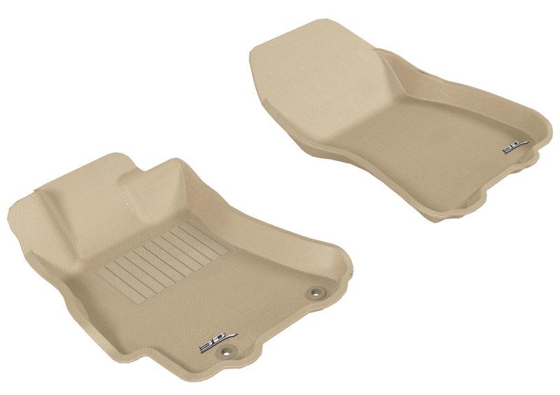 3D MAXpider 2010-2014 Subaru Legacy/Outback Kagu 1st Row Floormat - Tan L1SB00411502 Main Image