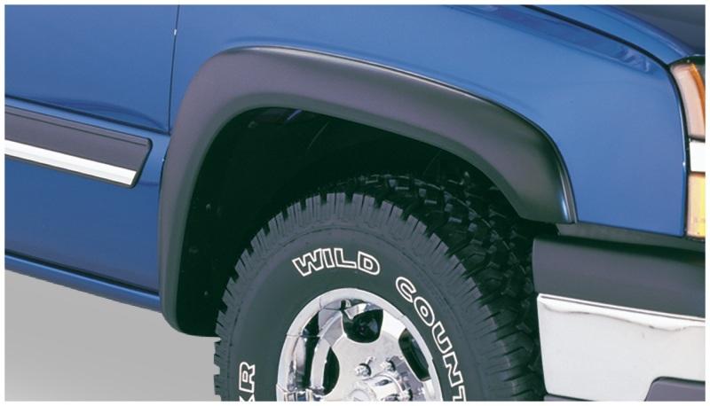 Bushwacker 07-07 Chevy Silverado 1500 Classic Fleetside Extend-A-Fender Style Flares 2pc - Black 40055-02 Main Image