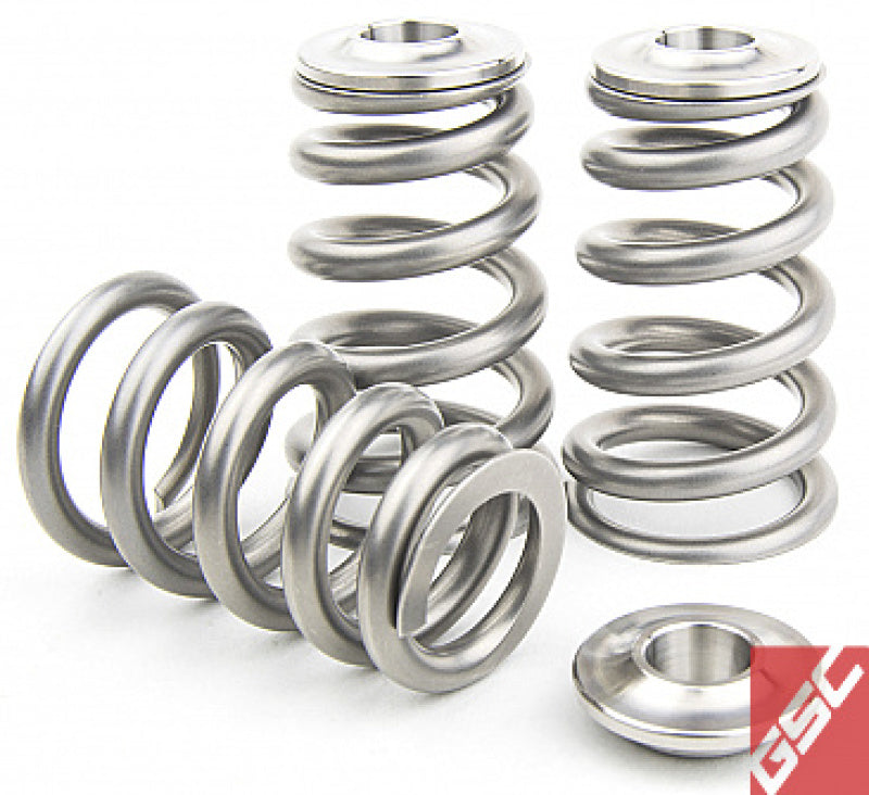 GSC P-D Mitsubishi 4G63T Extreme Pressure Single Conical Valve Spring & Ti Retainer Kit (Incl Seat) 5078