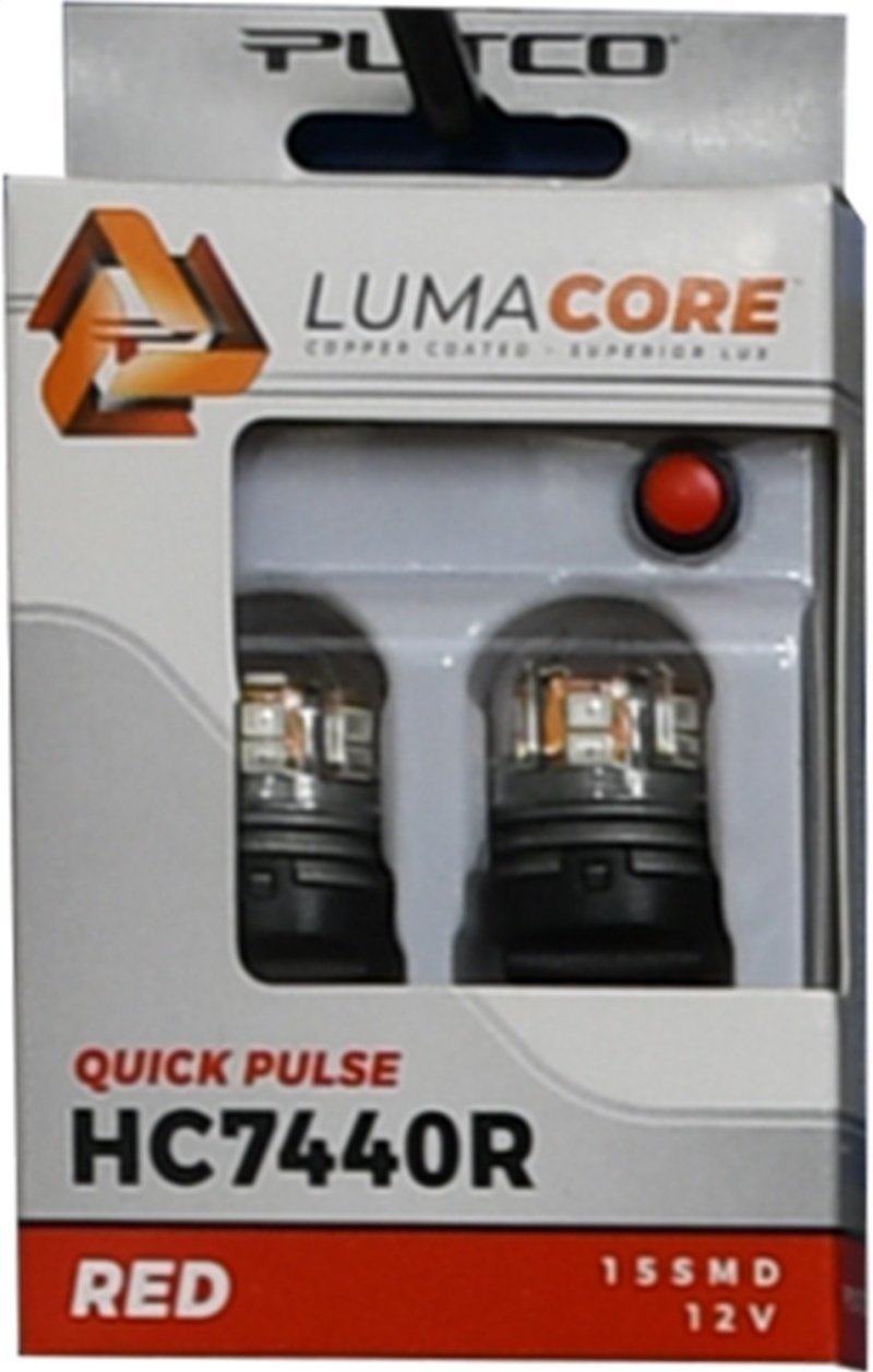 Putco LumaCore 7440 Red - Pair (x3 Strobe w/ Bright Stop) HC7440R Main Image