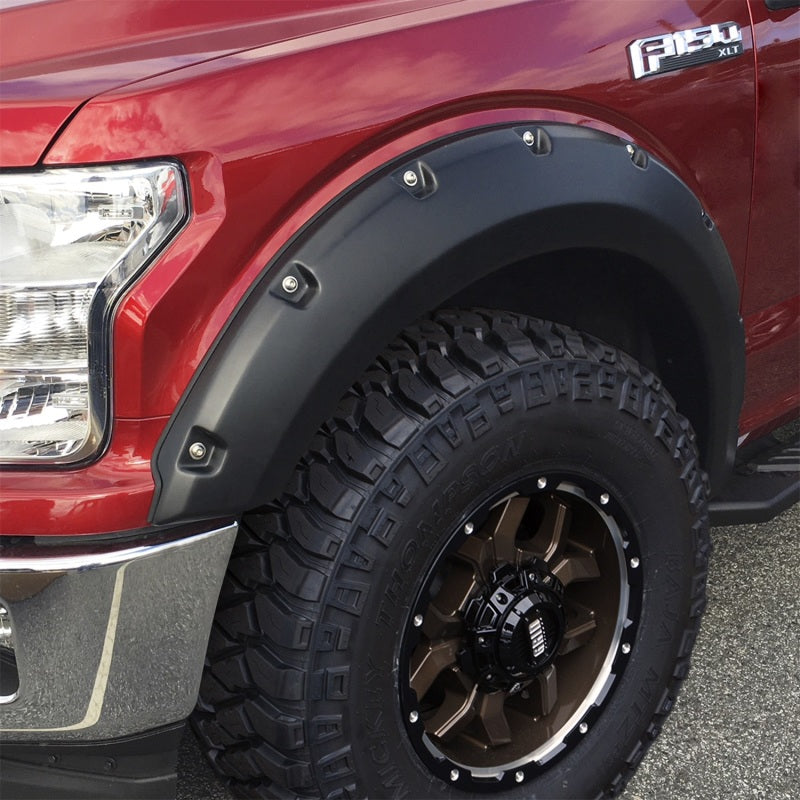 Bushwacker 17-20 Ford F-250 Super Duty / F-350 Super Duty Pocket Style Flares 4pc - Agate Black Met 20942-32