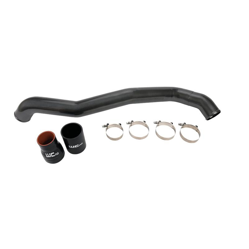 Wehrli 11-16 Chevrolet 6.6L LML Duramax Driver Side 3in Intercooler Pipe - Gloss Black WCF100353-GB Main Image