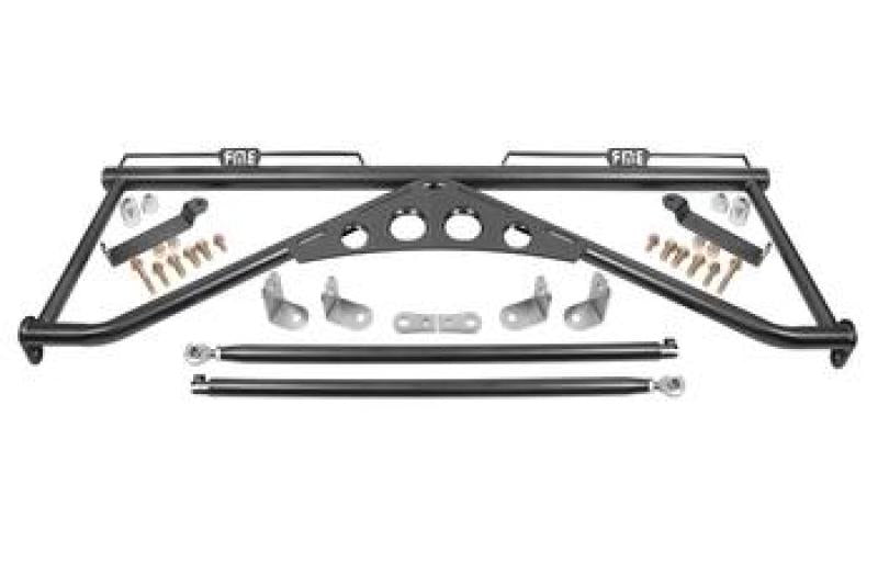 BMR 15-20 Ford Mustang Harness Bar - Black Hammertone HB760H