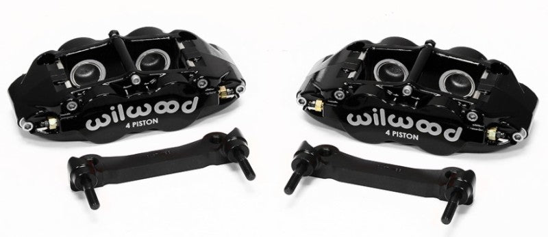 Wilwood Narrow Superlite 4R Rear Caliper & Bracket Kit - Black 97-13 C5/C6 Corvette w/ OEM Rotors 140-14026