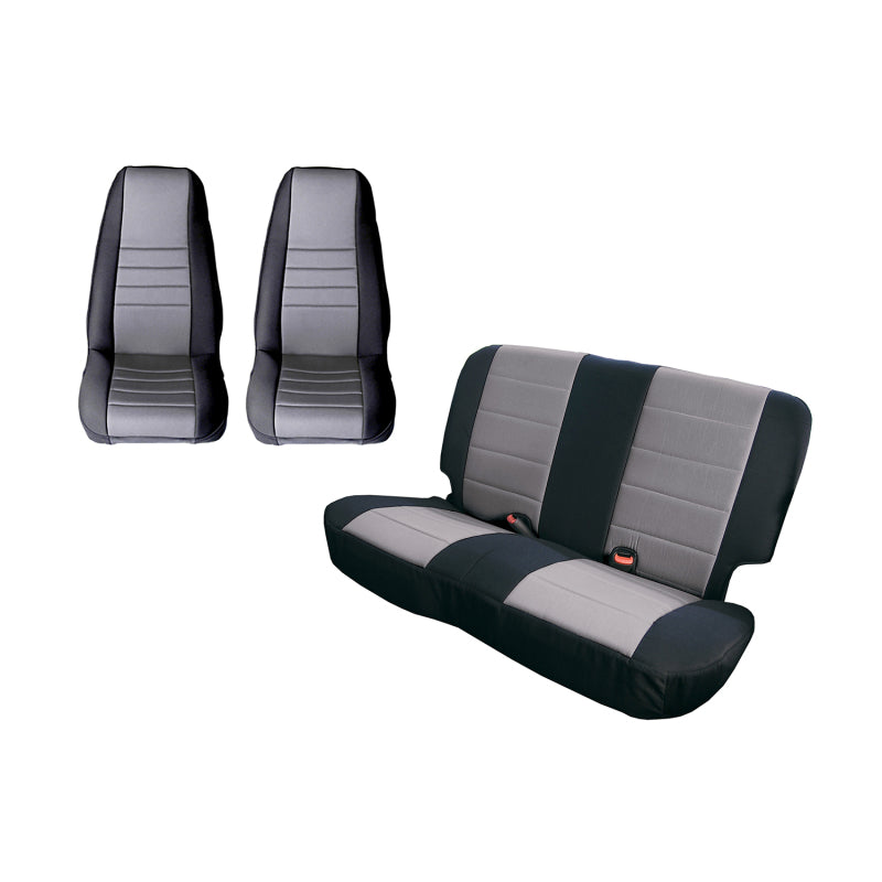 Rugged Ridge RUG Seat Cover Kit- Front/Rear Body Armor & Protection Seat Covers main image