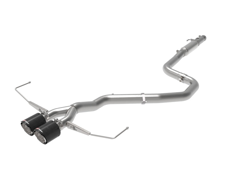 aFe Takeda Exhaust Cat-Back 19-20 Hyundai Veloster 304SS Carbon Fiber Dual Tips Exhaust 49-37011-C