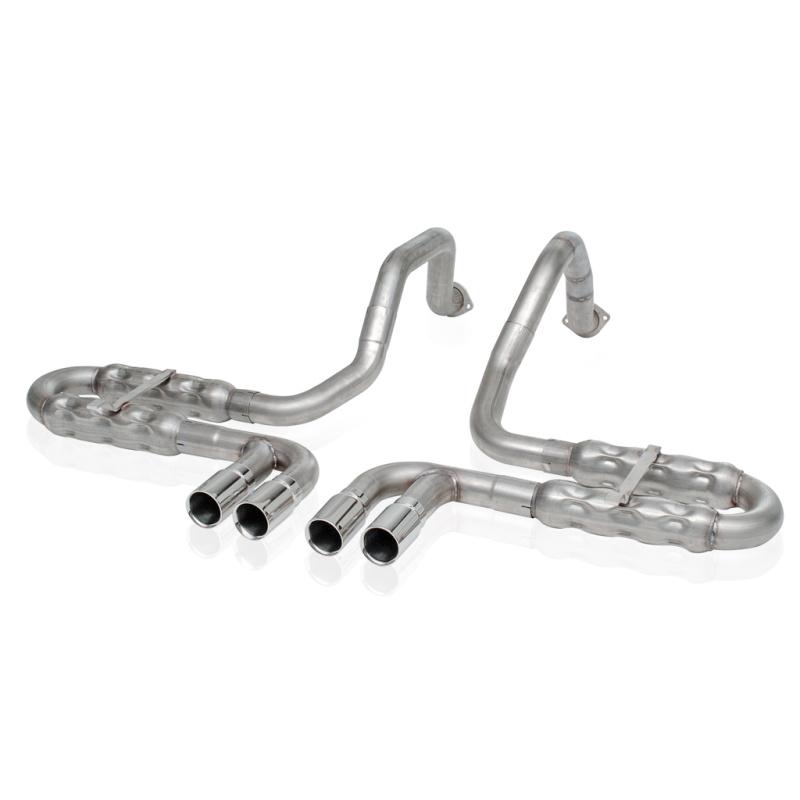 Stainless Works 1997-04 Corvette C5 2-1/2in Axleback Quad Rolled Edge Tips VC5CHAM Main Image