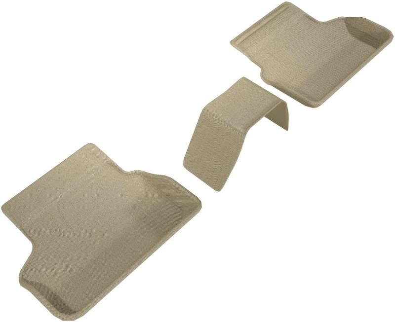 3D MAXpider 2017-2020 BMW 5 Series G30/G31 Kagu 2nd Row Floormats - Tan L1BM08421502 Main Image