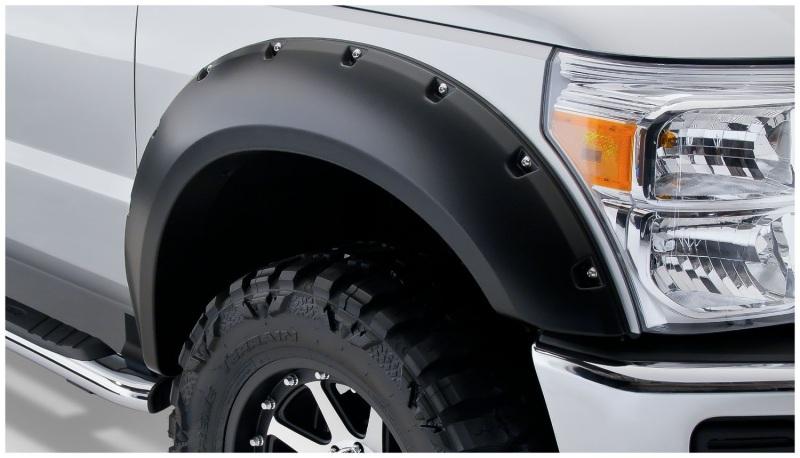 Bushwacker 11-16 Ford F-250 Super Duty Pocket Style Flares 2pc - Black 20083-02 Main Image