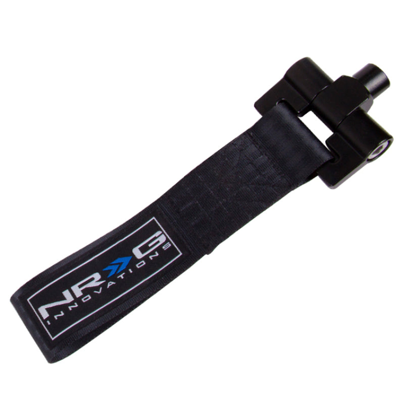 NRG Bolt-In Tow Strap Black - BMW E90 E92 3 Series / R53 Mini 01-06 (5000lb. Limit) TOW-E92BK